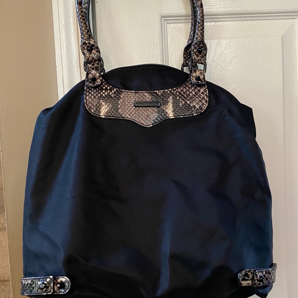 Rebecca Minkoff Snakeskin Accented Tote Bag